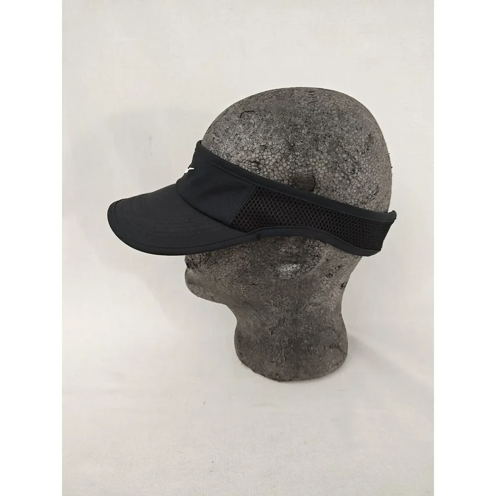 Nike Golf Hat Cap‎ Visor Strapback Black DriFit White Logo Adjustable Mens